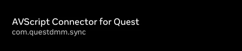 一覧の AVScript Connector for Quest